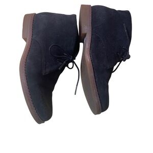 Hush Puppies Chukka Boots Womens Size 9 Black Suede Leather Waterproof Shoe